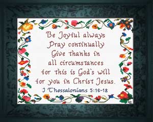 Be Joyful Always - I Thessalonians 5:16-18